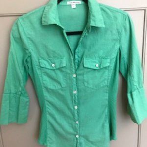 Standard James Perse Contrast Panel Shirt Blouse